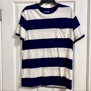 J. Crew Striped Crewneck Pocket Tee